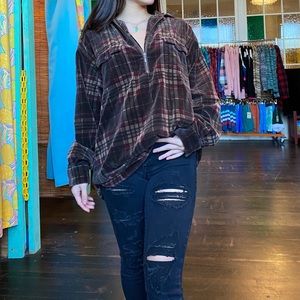 Eddie Bauer Women’s Flannel 1/4 zip